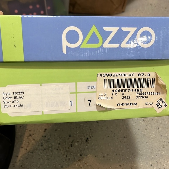 PAZZO MIXED LEATHER SUEDE WEDGE LOAFERS BLACK SIZE 7 - Picture 12 of 15